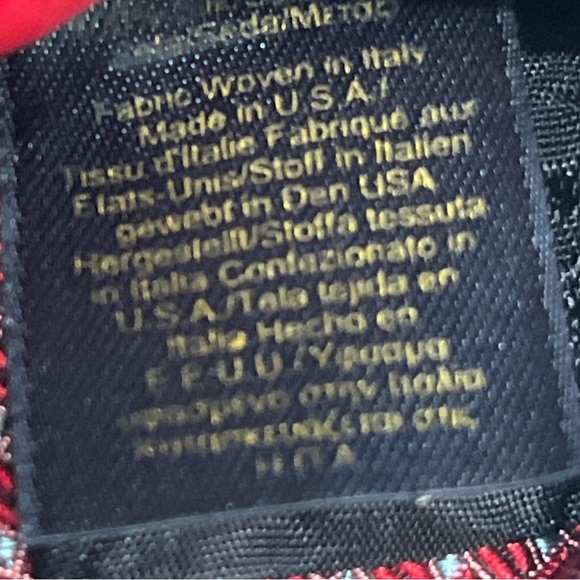 Brooks Brothers Red Blue Design Silk Neck Tie Made in USA Woven in Italy 58” Men - Picture 6 of 15